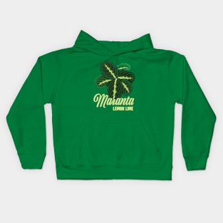 Maranta Lemon Lime Kids Hoodie